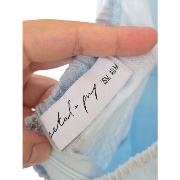 Petal & Pup Betsy Halterneck Maxi Dress Size Medium in Pale Blue NEW - Picture 5 of 10